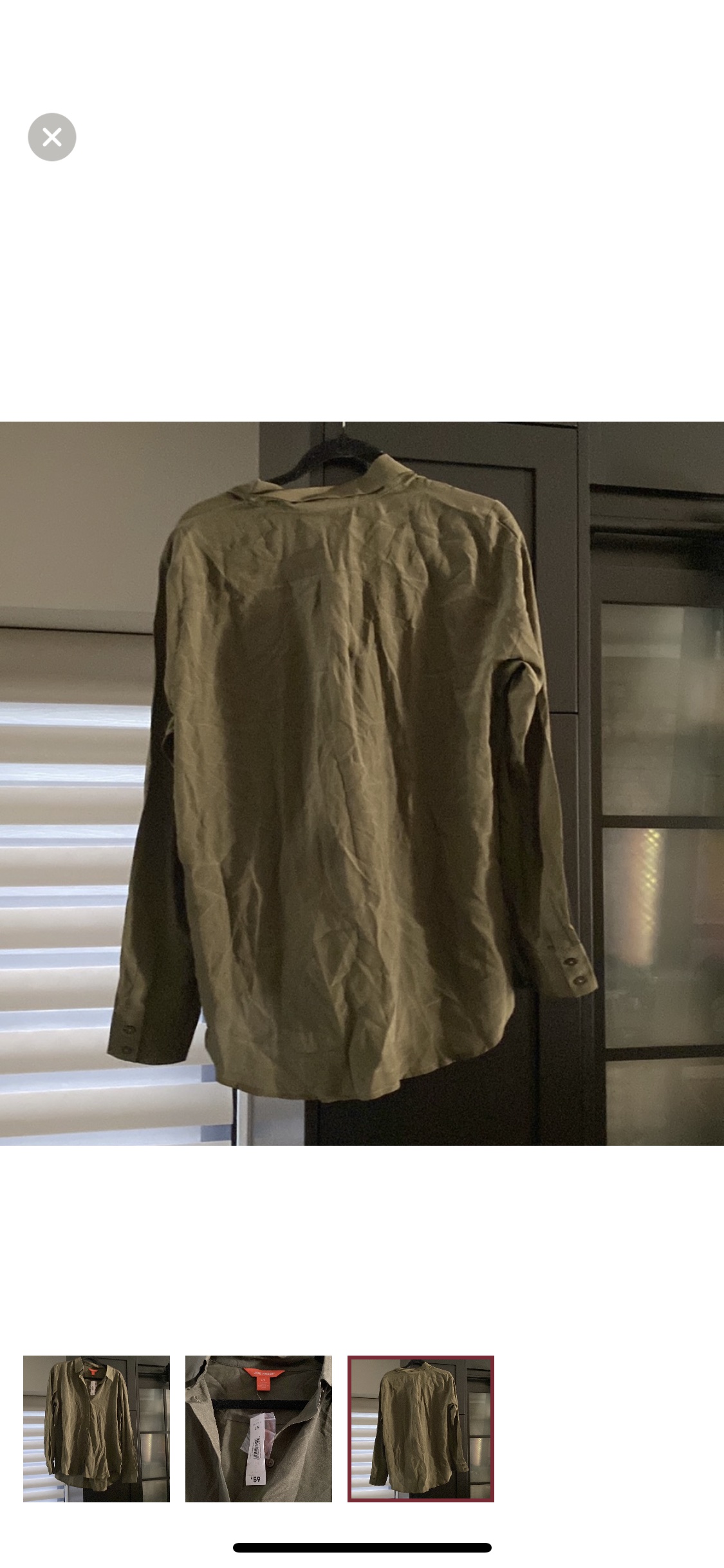 Joe Fresh Silk Button Down Shirt - photo 3