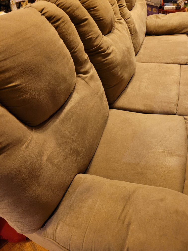3 Seater Suede Recliner Sofa $650 OBO - photo 2