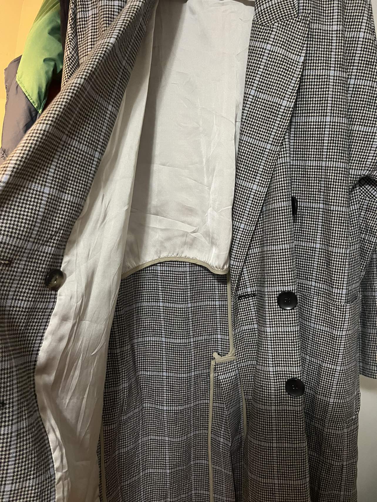 ZARA- Long Plaid Coat image indicator(3)