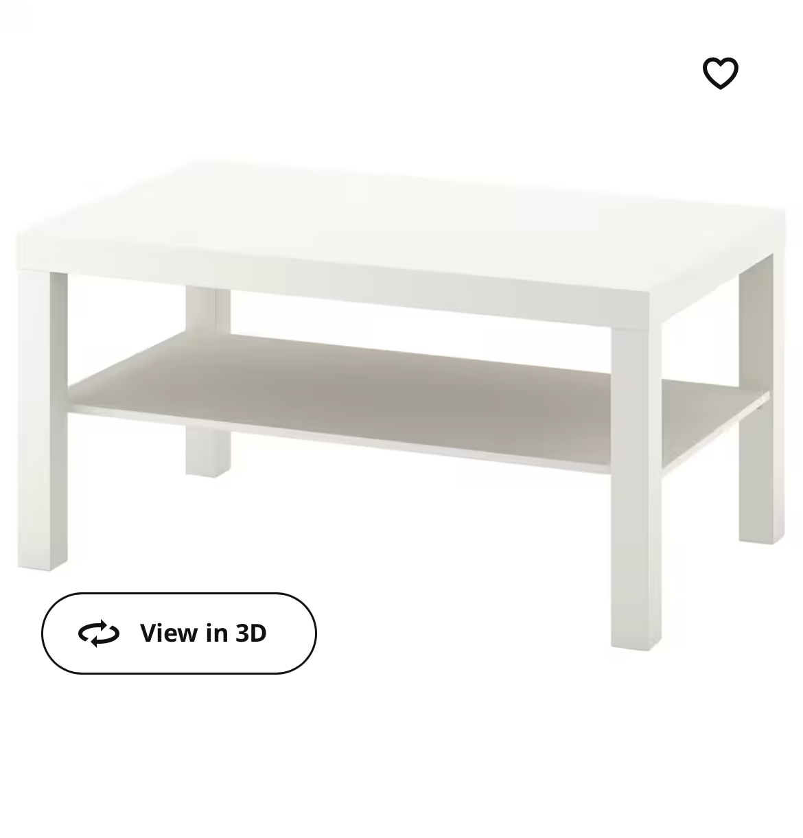 #freecycle Ikea white coffee table - photo 4