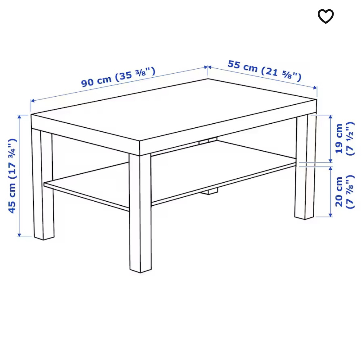 #freecycle Ikea white coffee table - photo 3