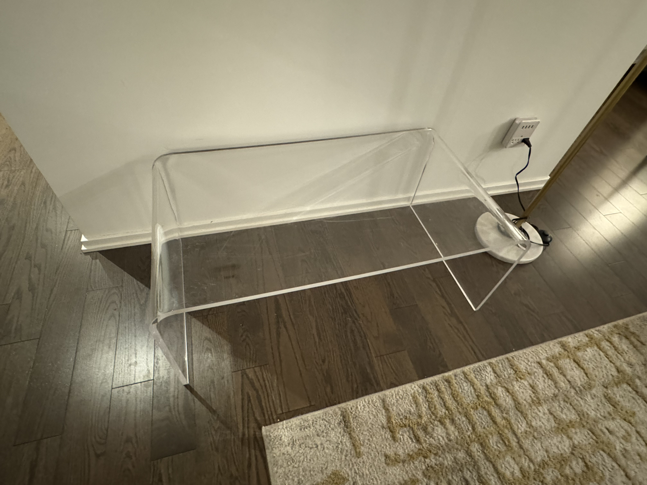 Clear coffee table - photo 2