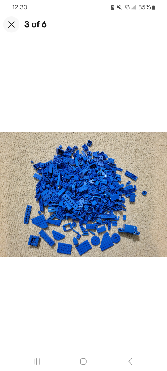 Lot of 750 Blue Lego Plates, Bricks, Slopes, Specialty Pieces image indicator(3)