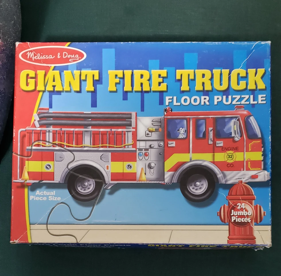 Giant fire truck puzzle