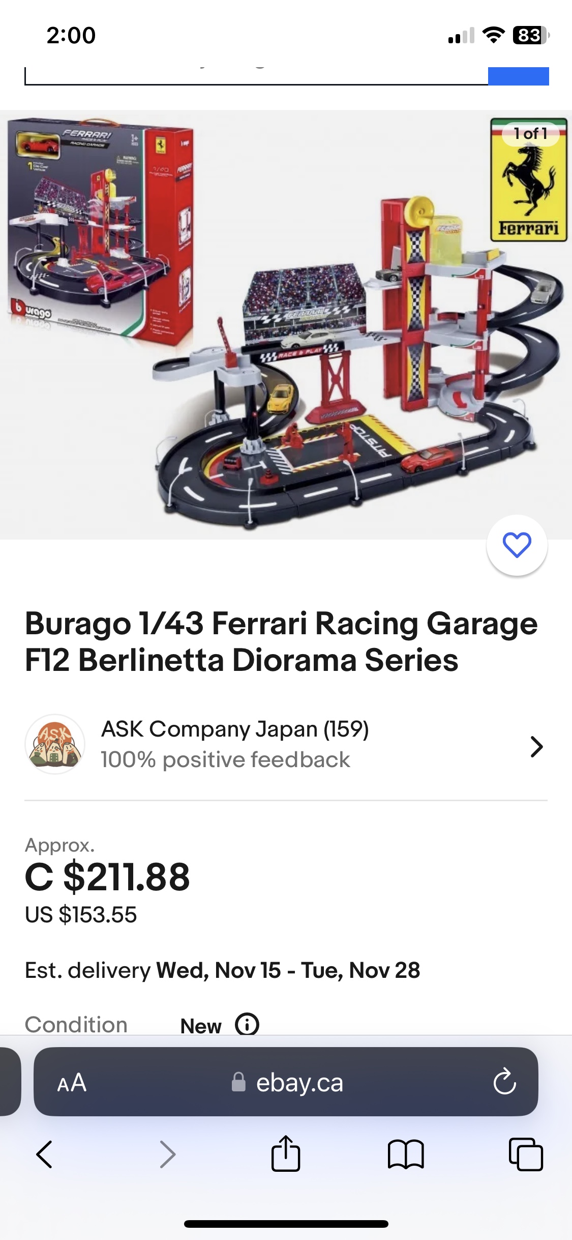 Burago Ferrari Race and Play Garage image indicator(4)
