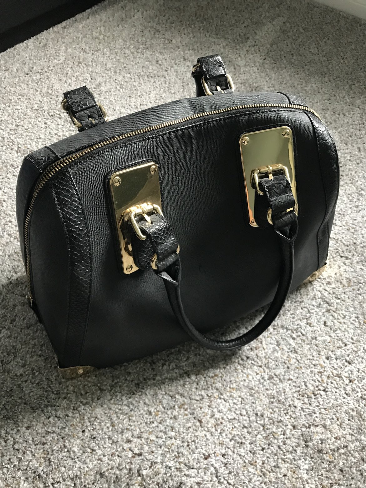 Black and gold ALDO bag