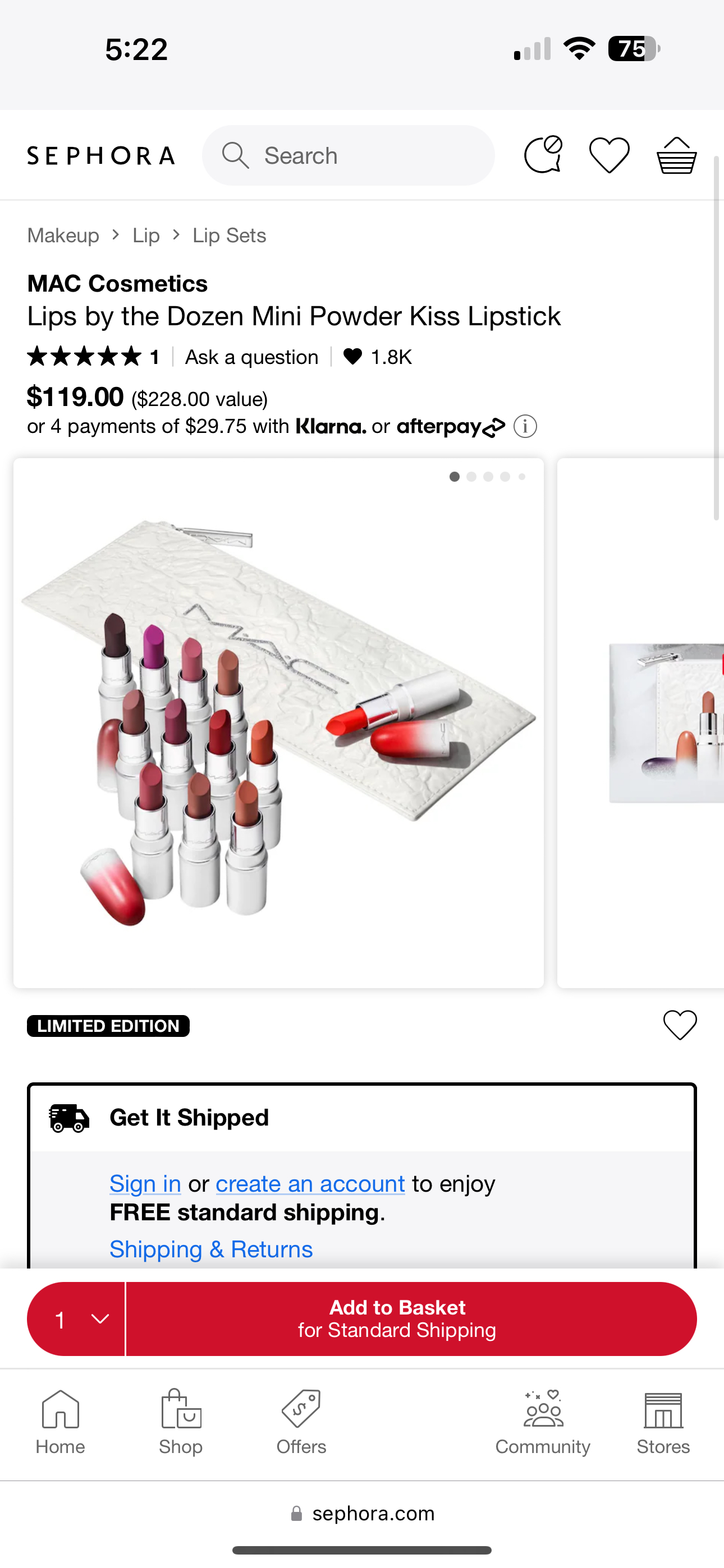 Mac Lipstick Holiday Set thumbnail