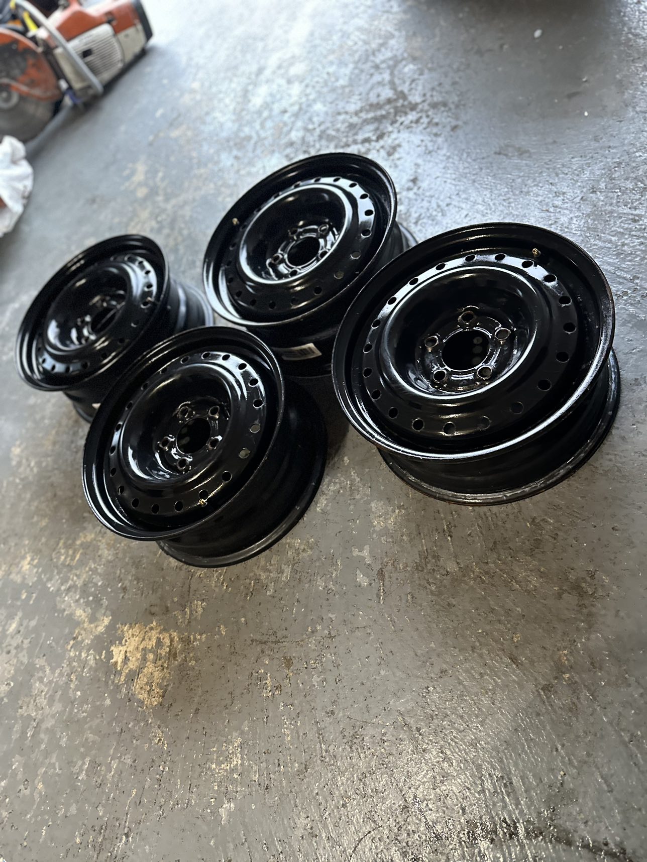 Steel rims 15 in