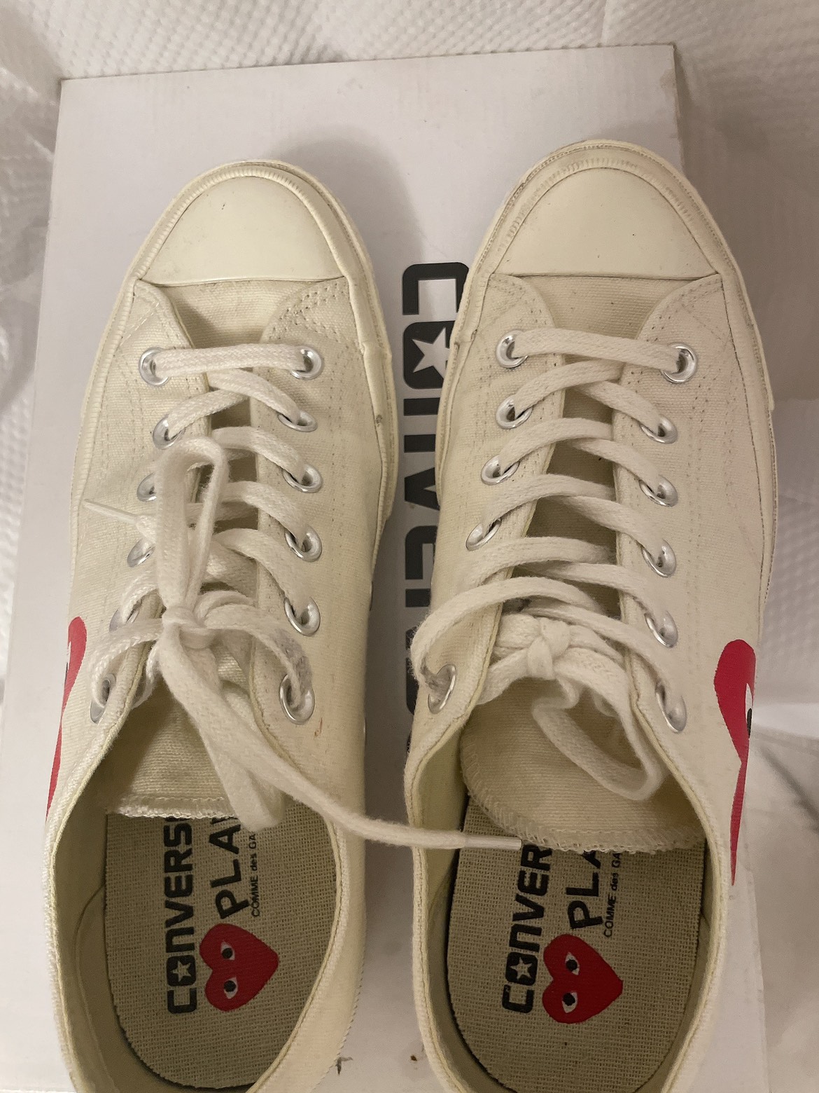 COMME DES GARÇONS PLAY Off-White Converse Sneakers - photo 2