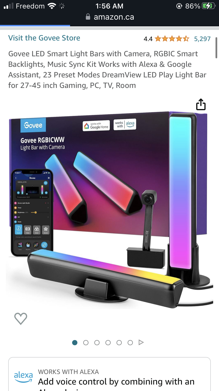Dell 1080p 60hz Monitor + lights & stand - photo 2