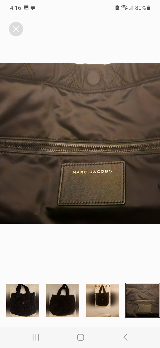 Marc Jacobs Nylon Tote. Like brand new image indicator(4)