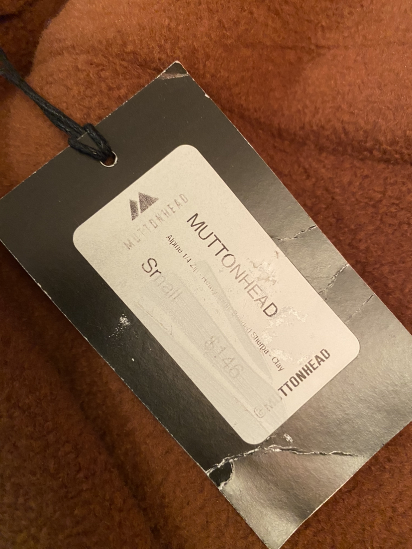 NEW Alpine 1/4 Zip Heavyweight Sherpa Sweater Jacket - Clay image indicator(6)