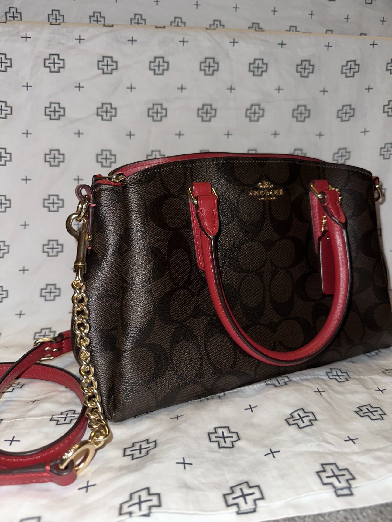 Coach Red sling bag