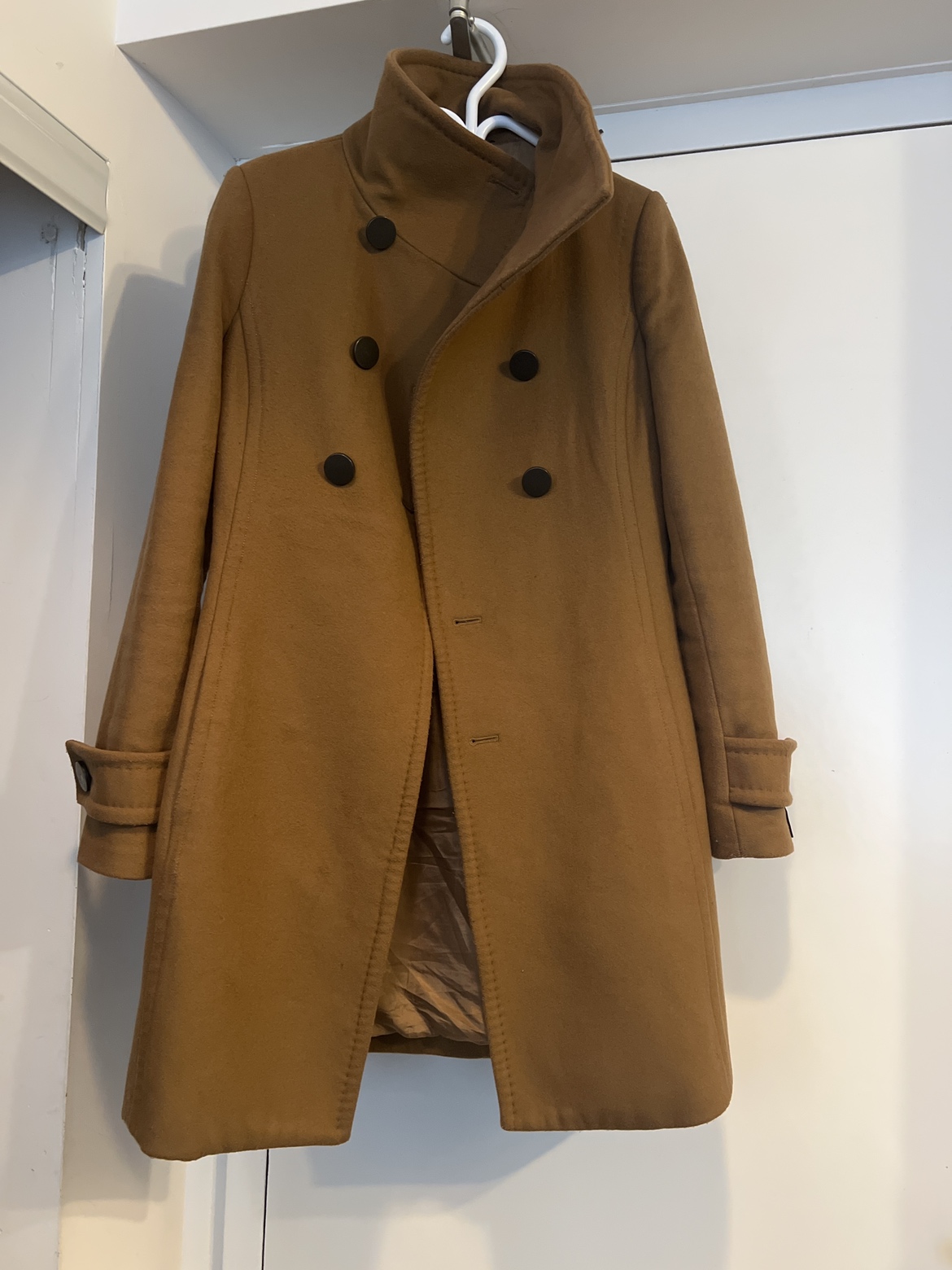 Babaton Wool & Cashmere Coat Tan
