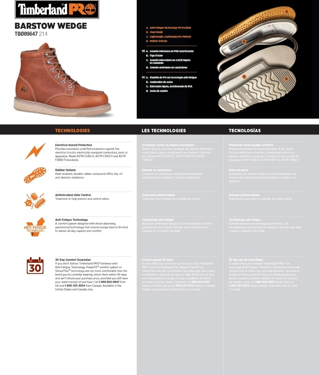 *BRAND NEW* Timberland mens Barstow Wedge-m 6 In - photo 4