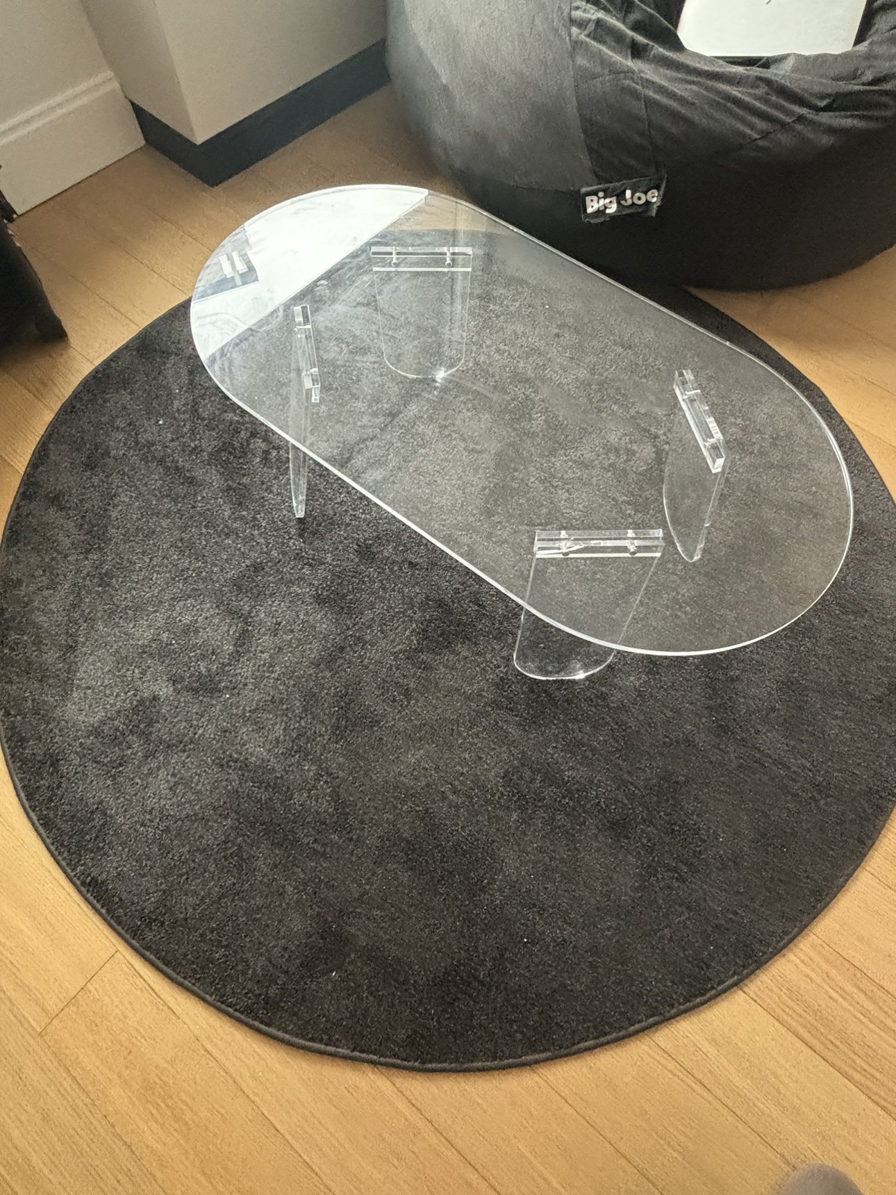 Acrylic coffee table