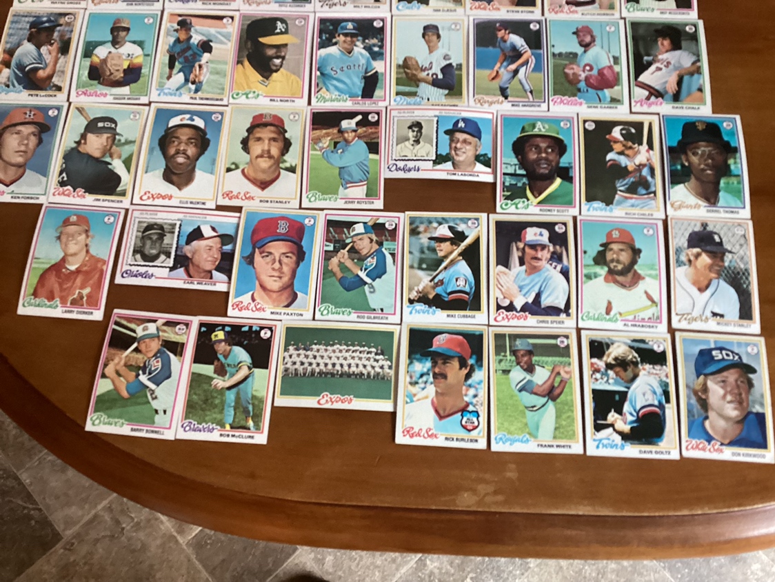 89 TOPPS 1978 MAJOR LEAGUE BASEBALL Trading Cards image indicator(4)