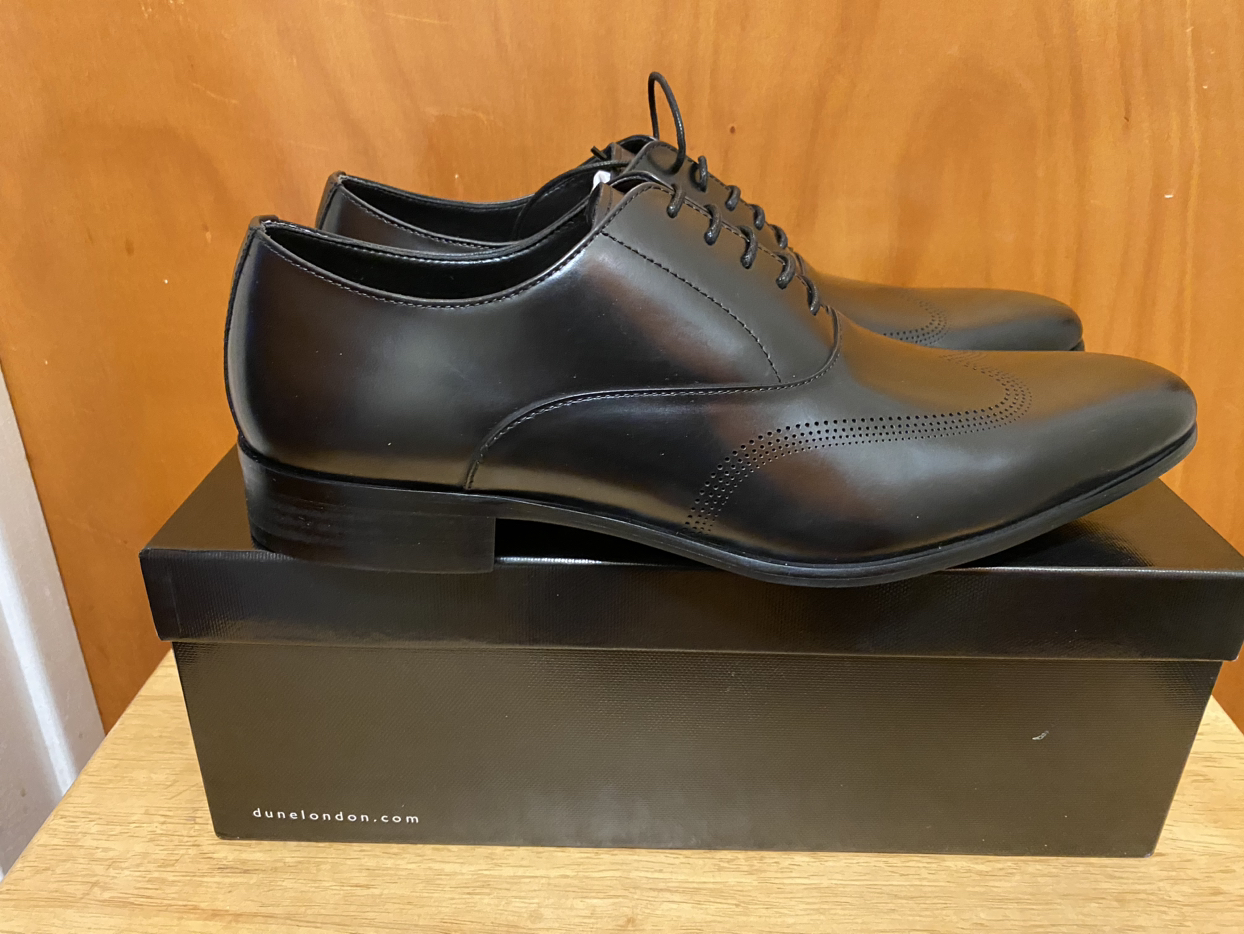 DUNE LONDON WINGTIP DRESS SHOE **Sz 9** $120 thumbnail