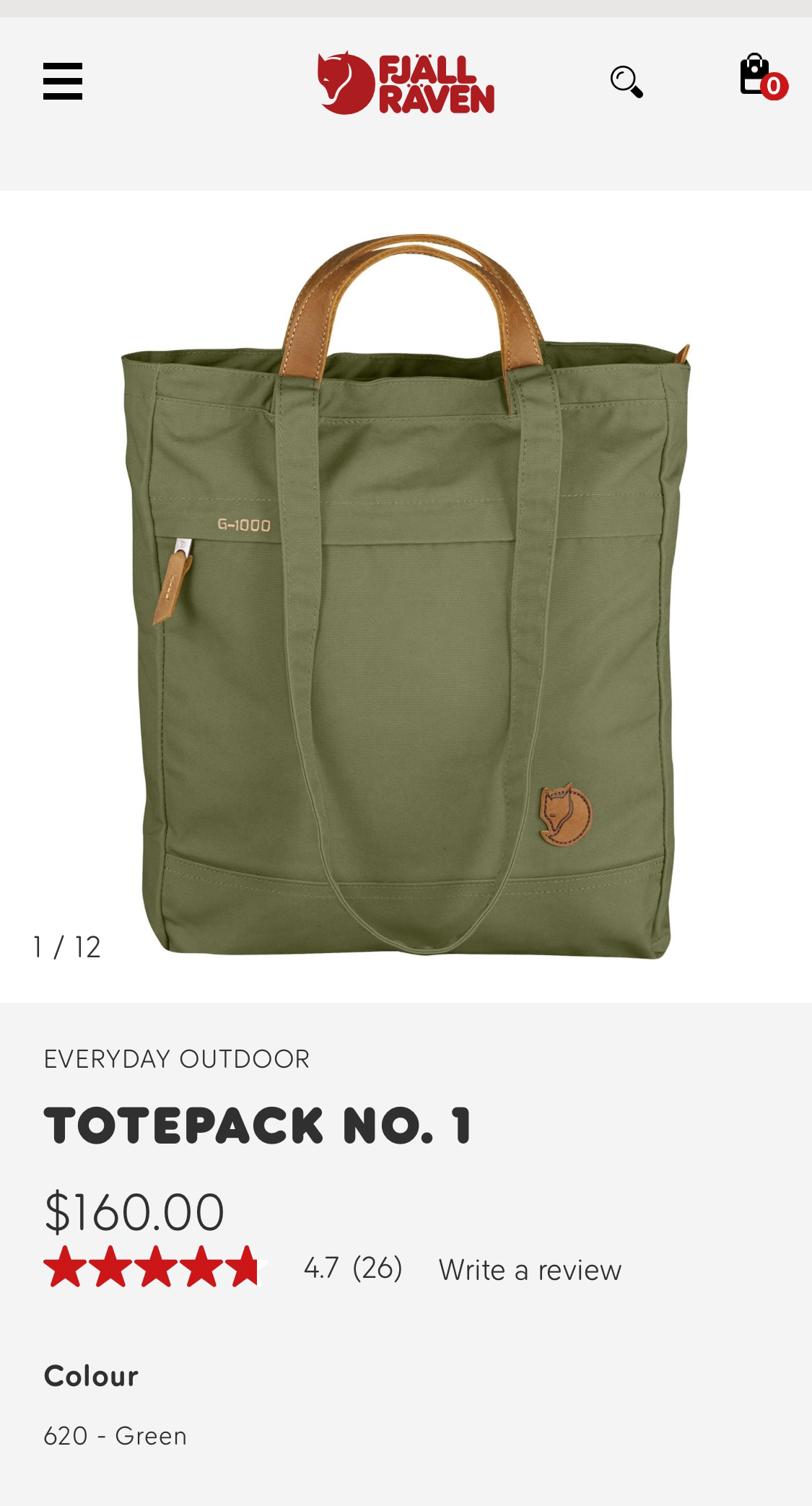 BRAND NEW Fjallraven Totepack Backpack (retails $180) thumbnail