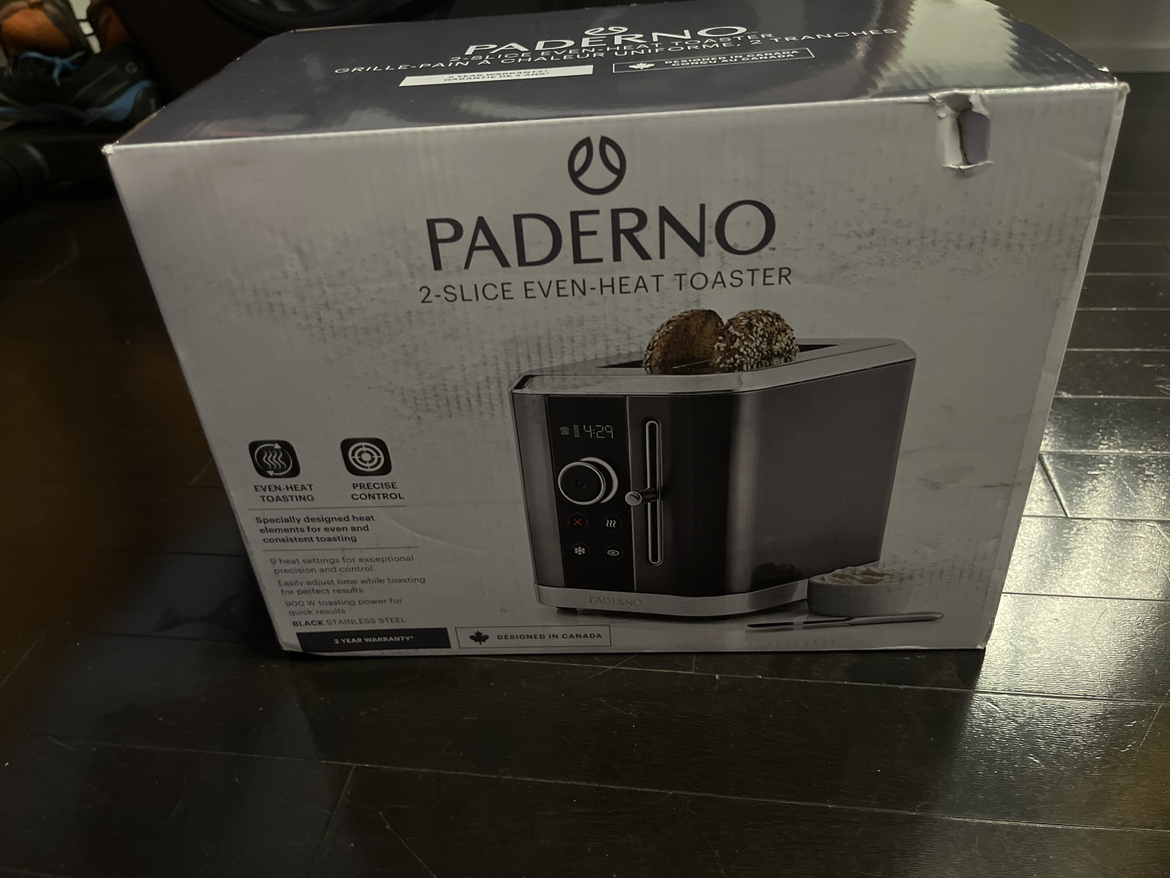 Paderno 2-Slice Even-Heat Toaster image indicator(2)