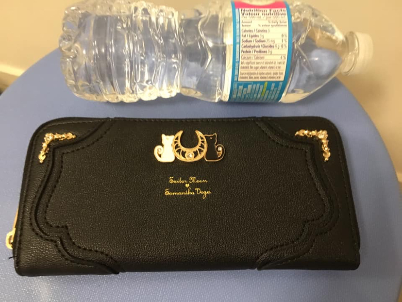 Luna Sailormoon sailor moon black wallet new anime cosplay image indicator(2)