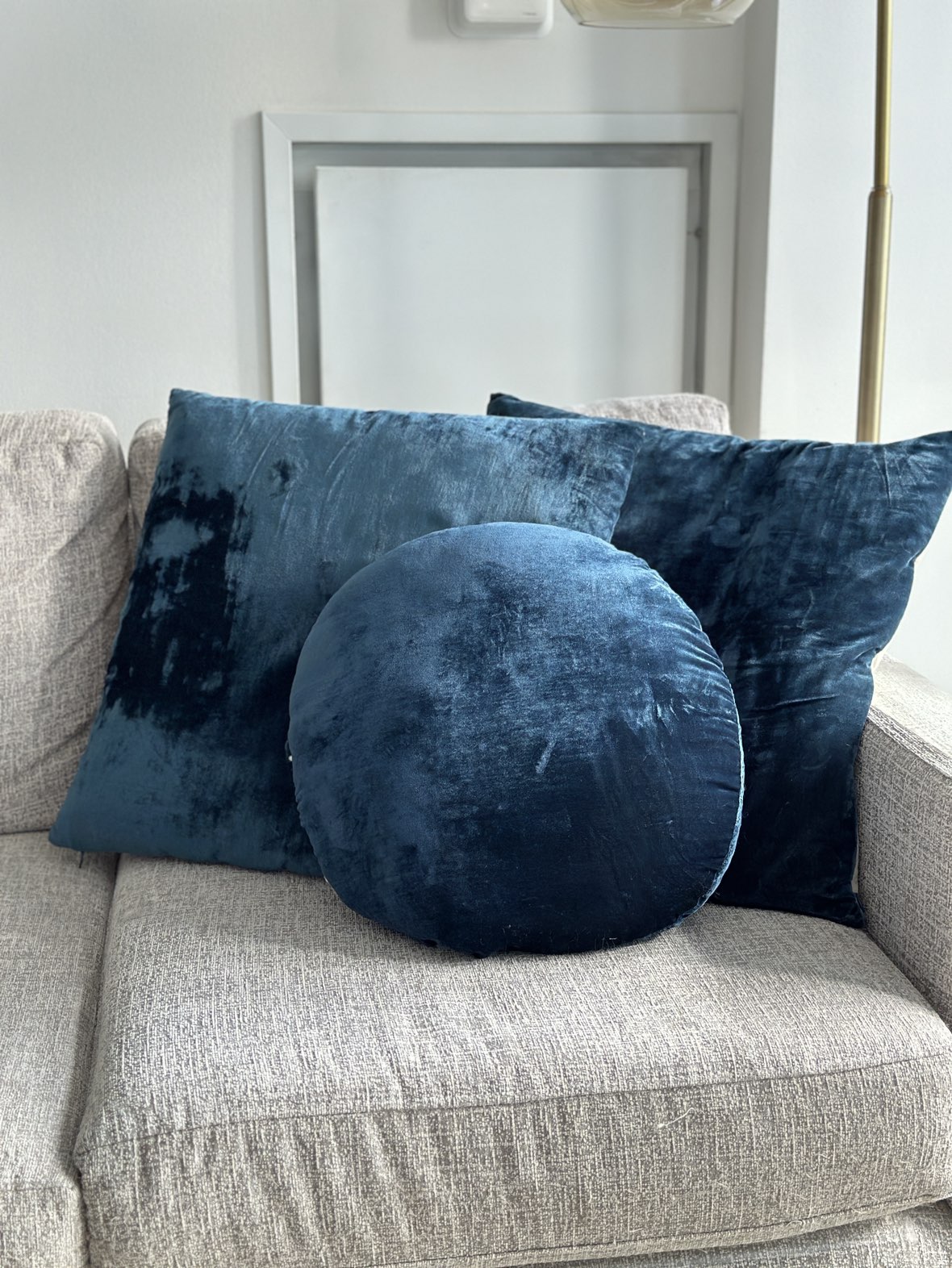 3 Blue Pillows from West Elm #freecycle