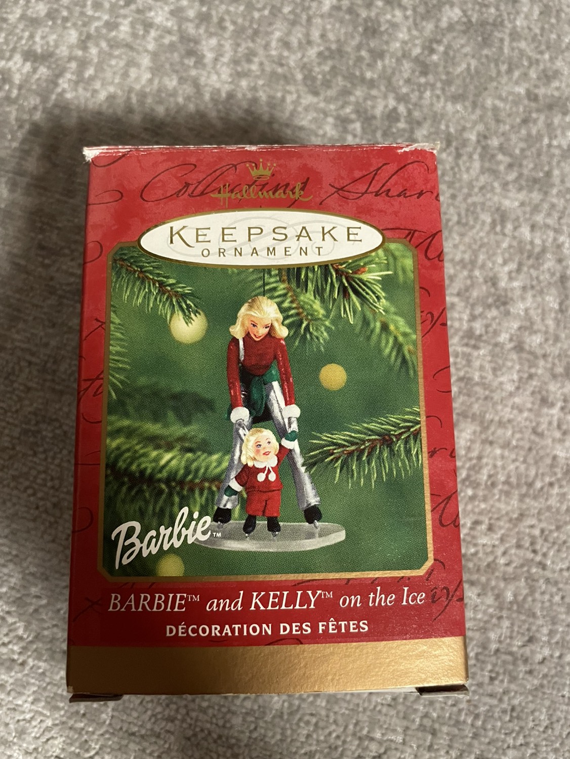 Hallmark Keepsake Barbie Ornament; Barbie and Kelly on Ice 2001 image indicator(4)