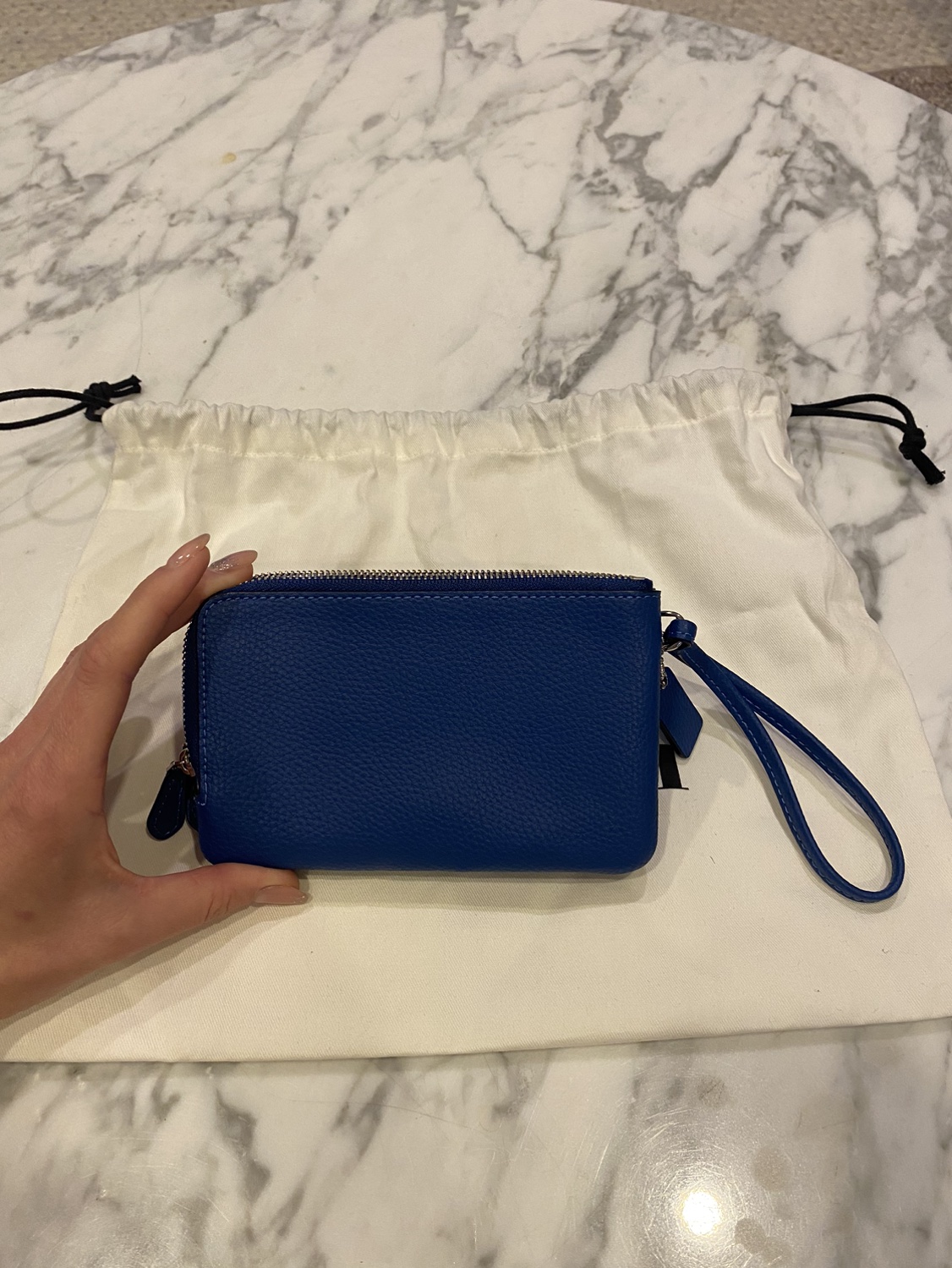 Coach wristlet. Blue, brand new image indicator(2)