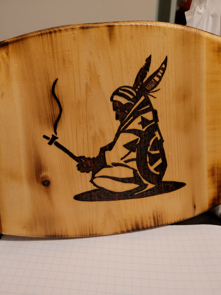 wooden plaque of native thumbnail