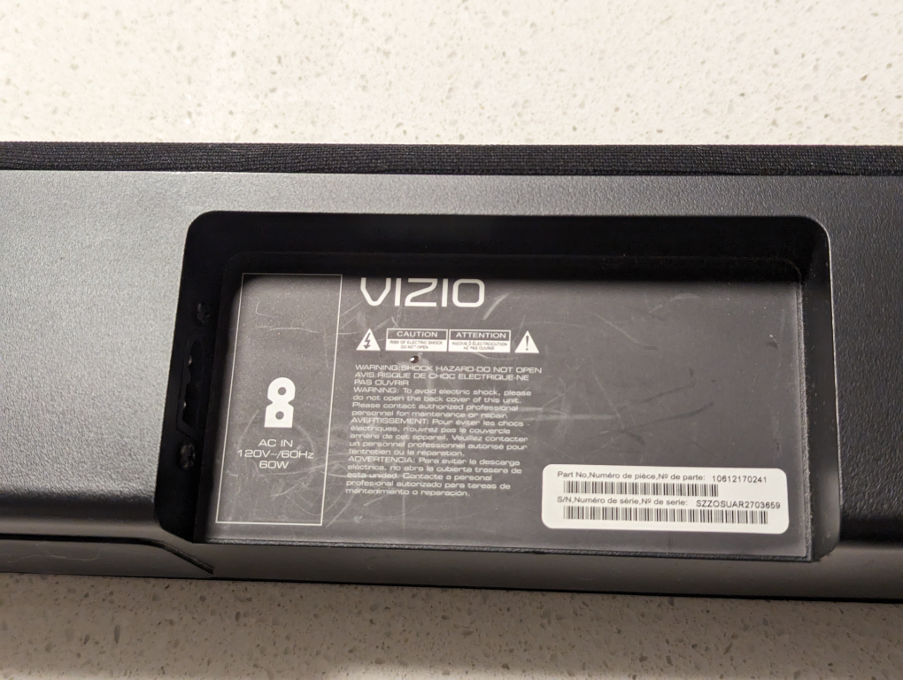 VIZIO 38" 2.1Sound Bar/wireless Sub (read ad) - photo 5