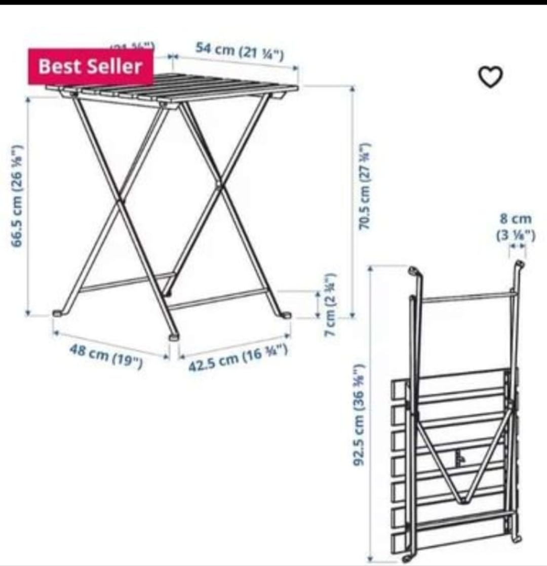 Ikea Patio set (Table +2 chairs) image indicator(3)