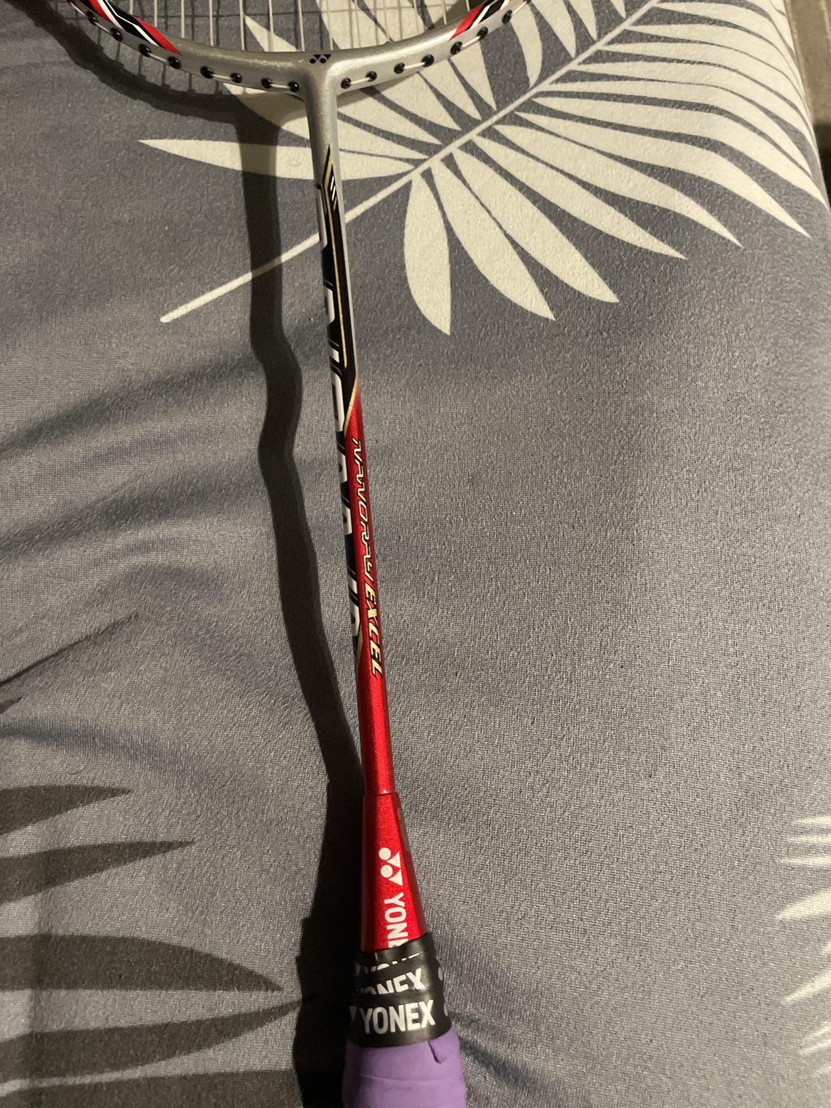 Beginner badminton racket(red)— nanoray excel