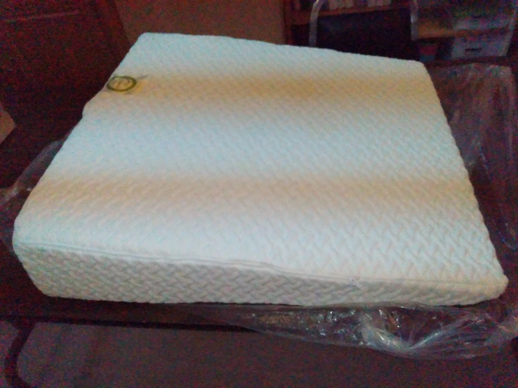 used triangular wedge pillow foam pad with removable cover thumbnail