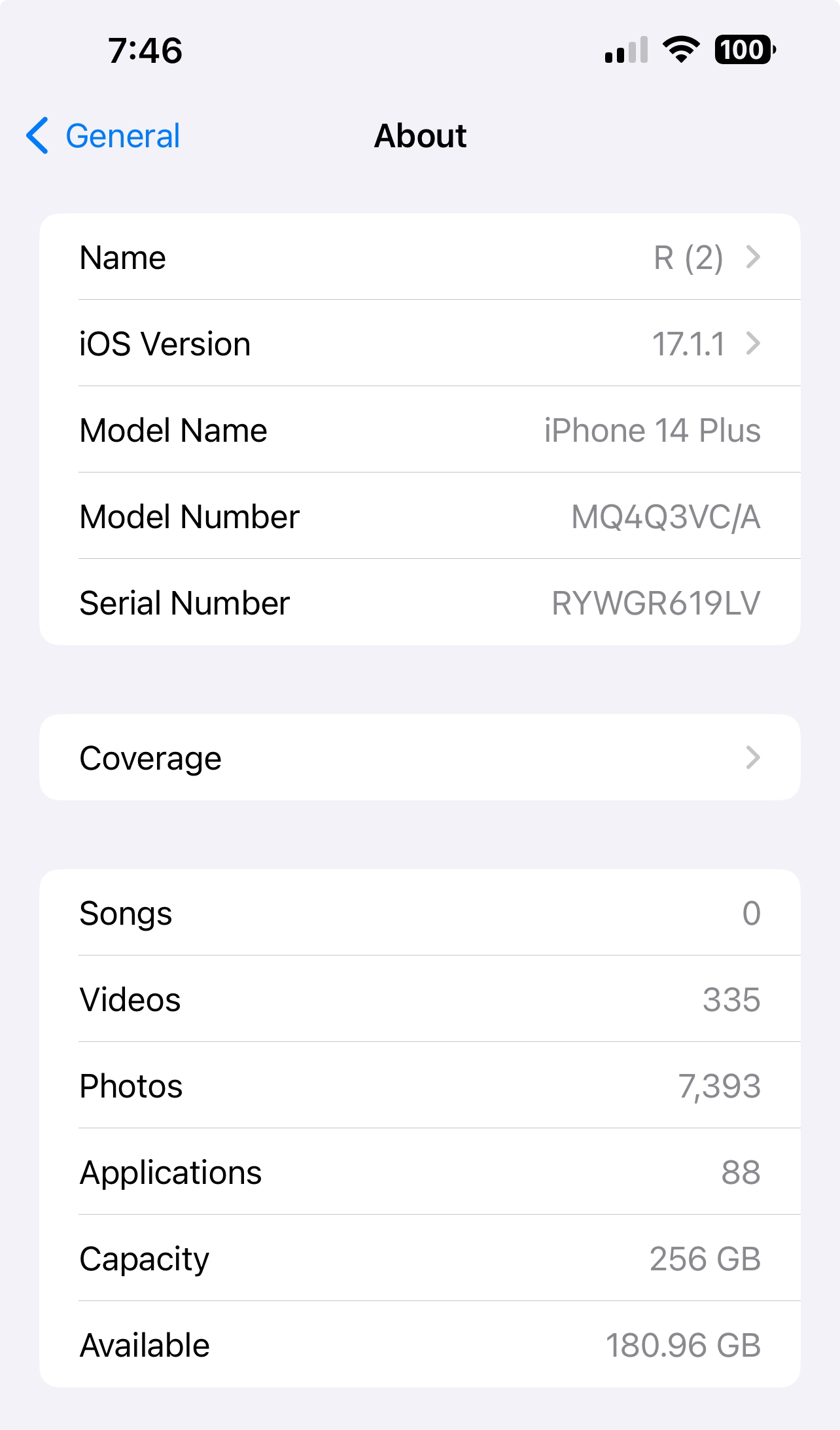 iPhone 14 Plus 256 GB image indicator(4)
