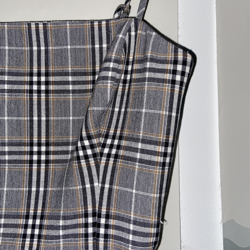 Wilfred Grey Plaid Mini Dress Size 00 image indicator(5)