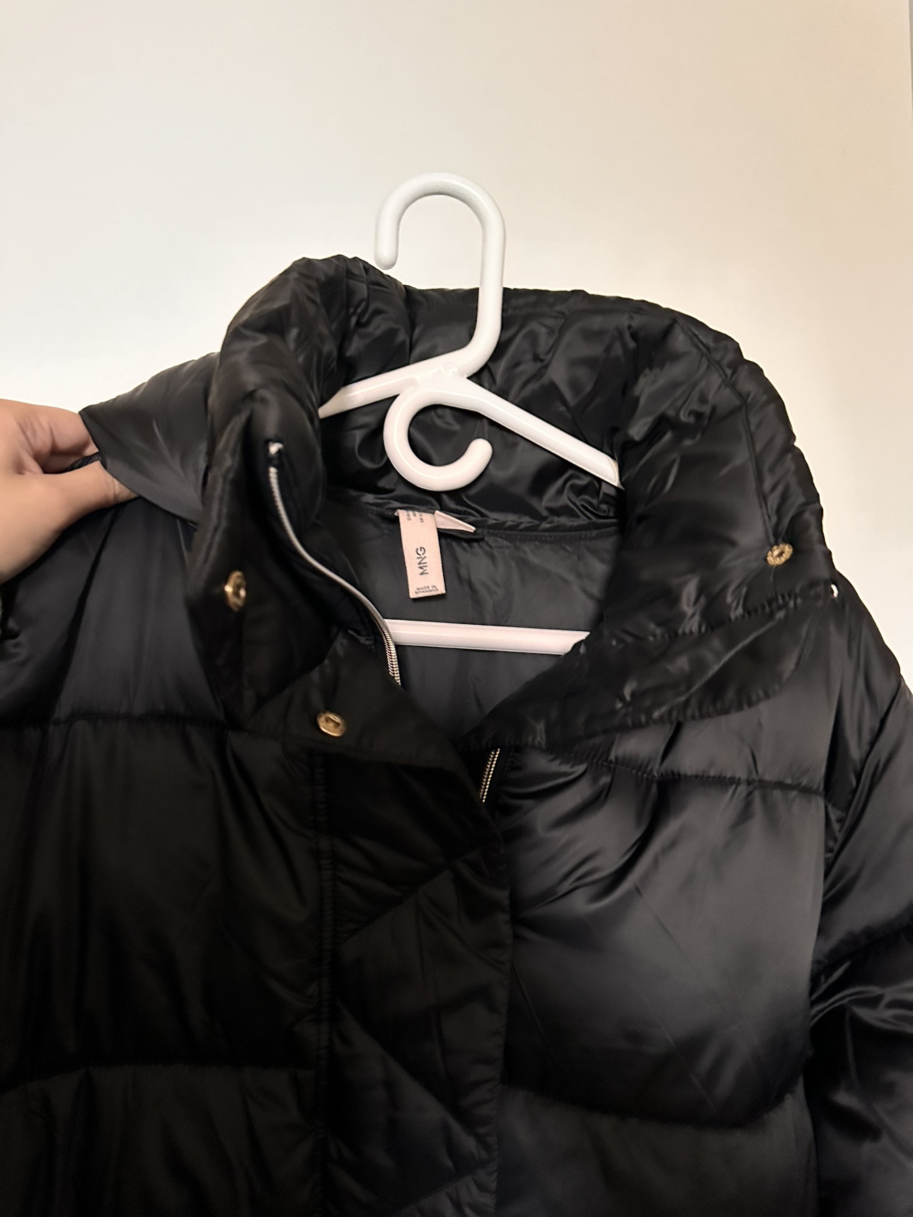 Mango Detachable Hood Quilted Jacket Coat image indicator(10)