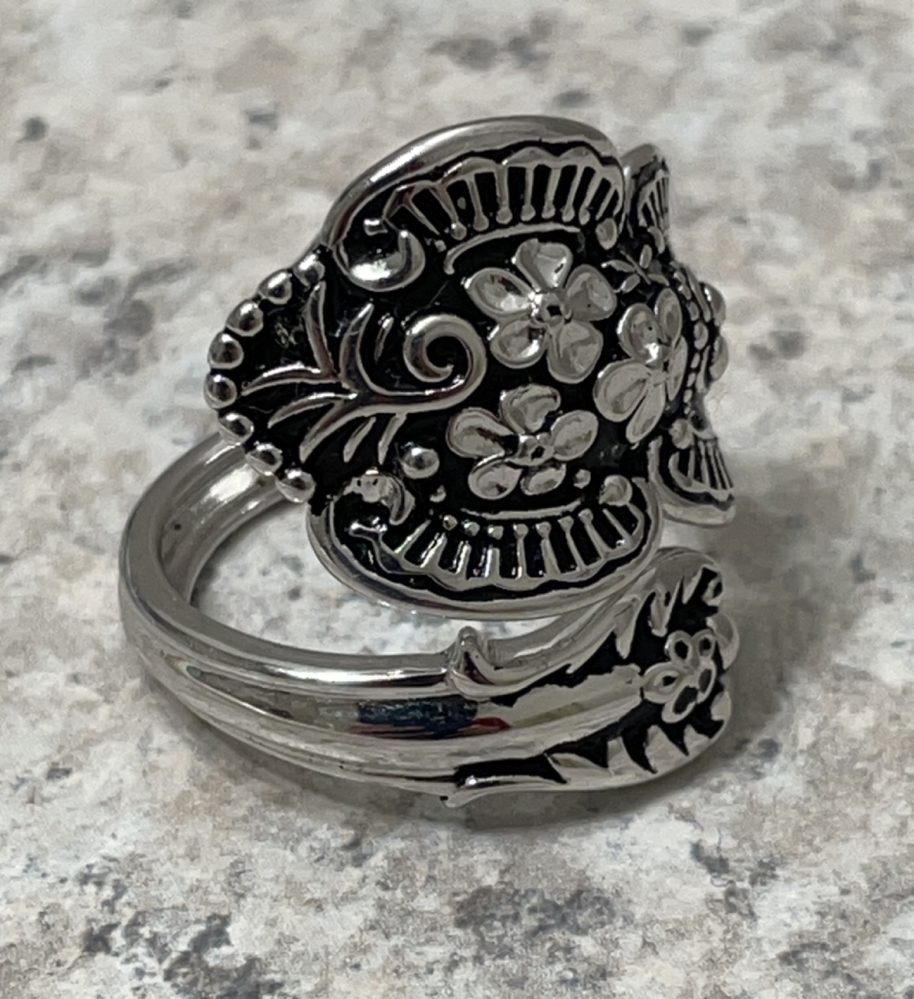 Flower Design Spoon Ring 🎁 - photo 5