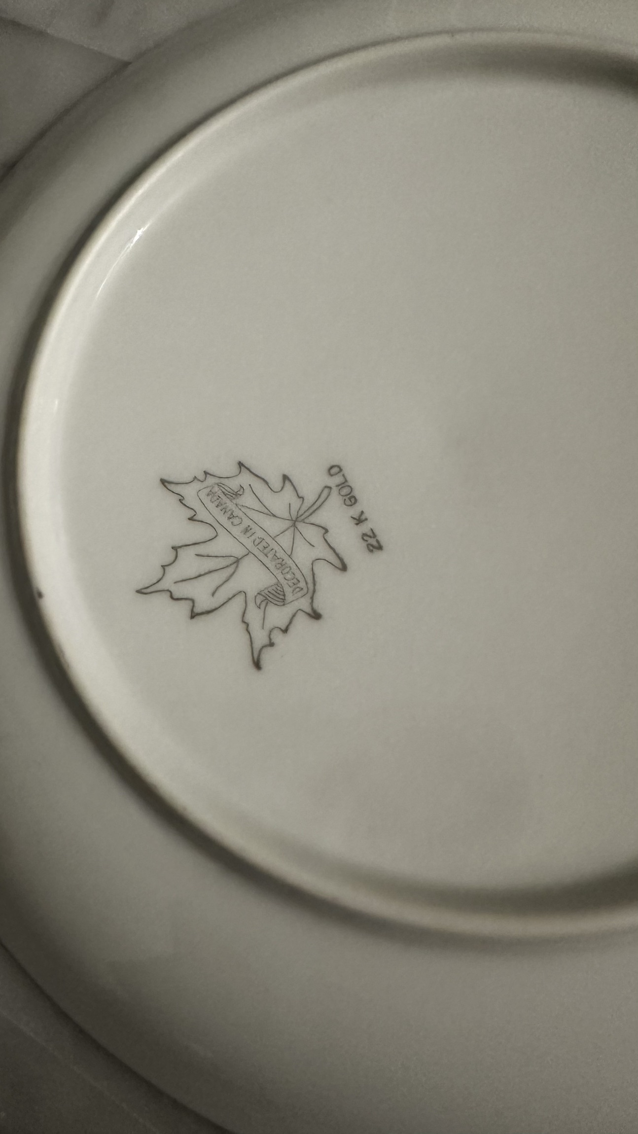 Vintage gold platted plate - photo 2