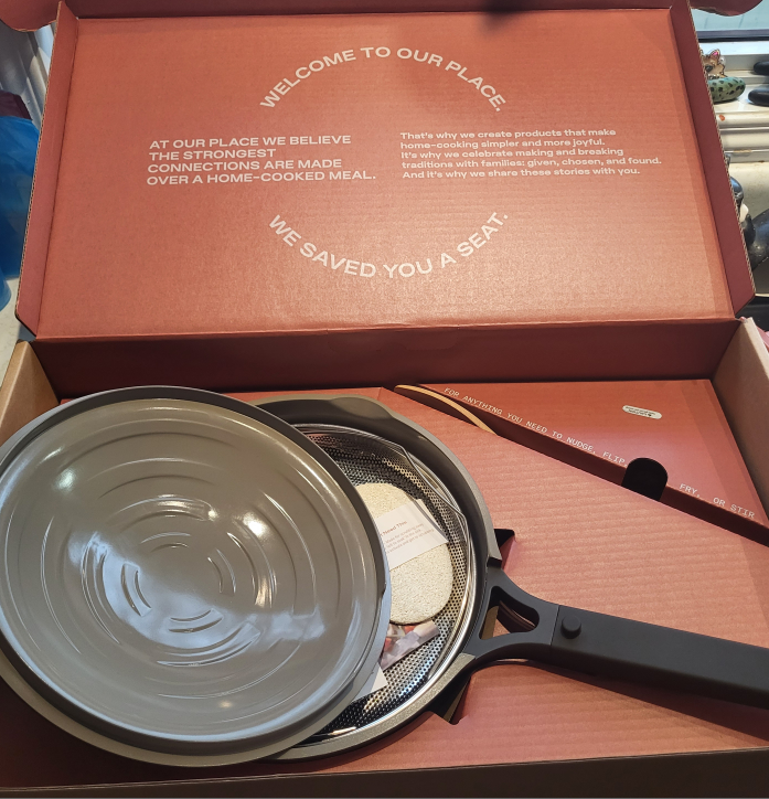our place always pan new in box