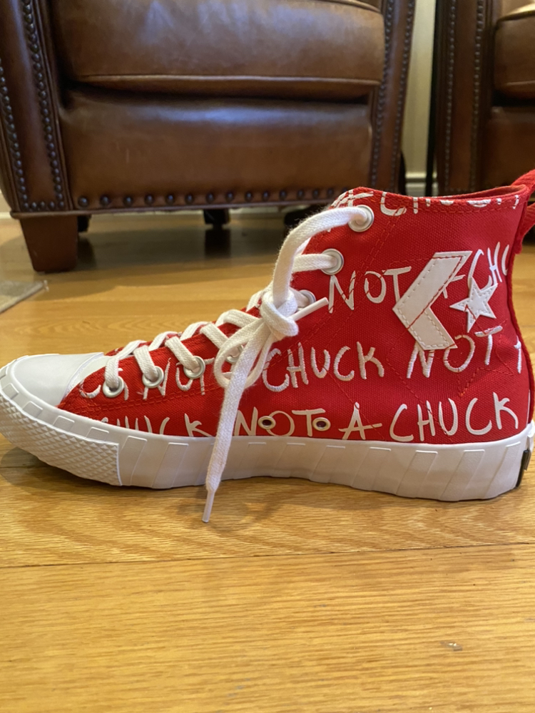 Converse high top not a chuck-red