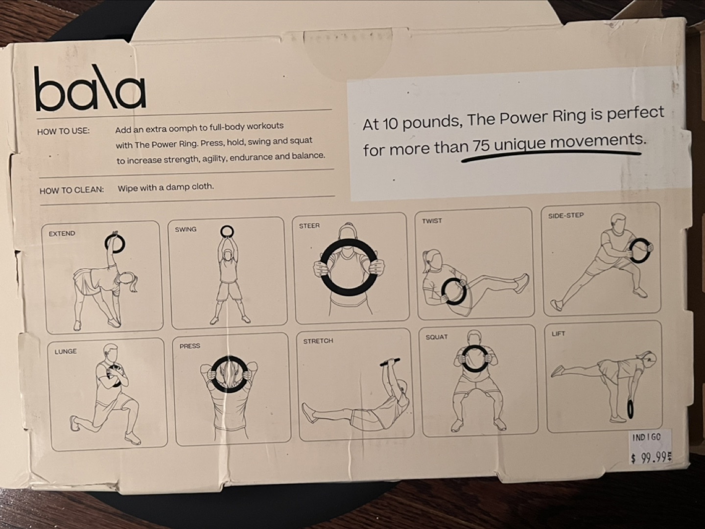Bala Power Ring 10lb -home work out image indicator(3)