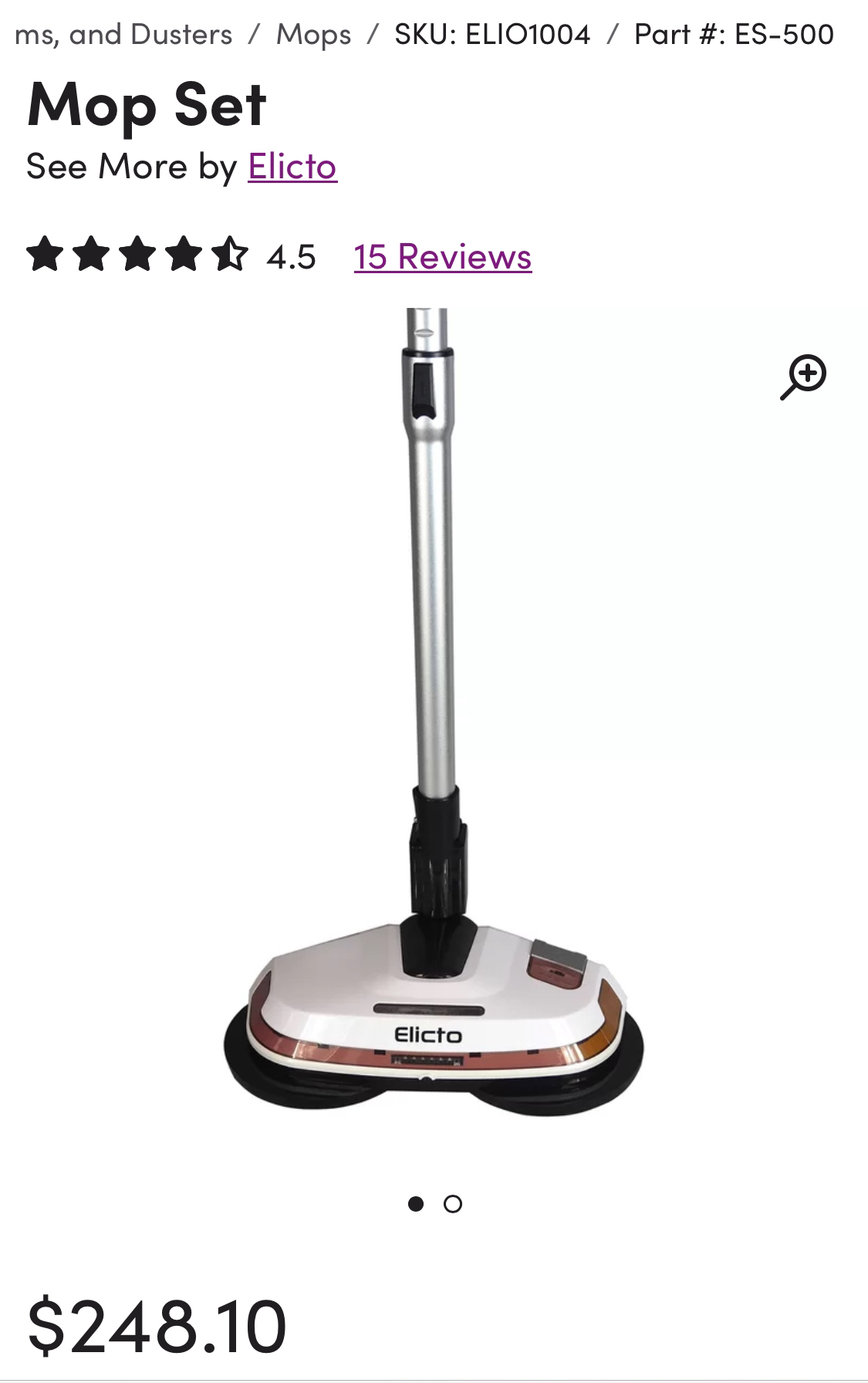 Electric spin mop - photo 3