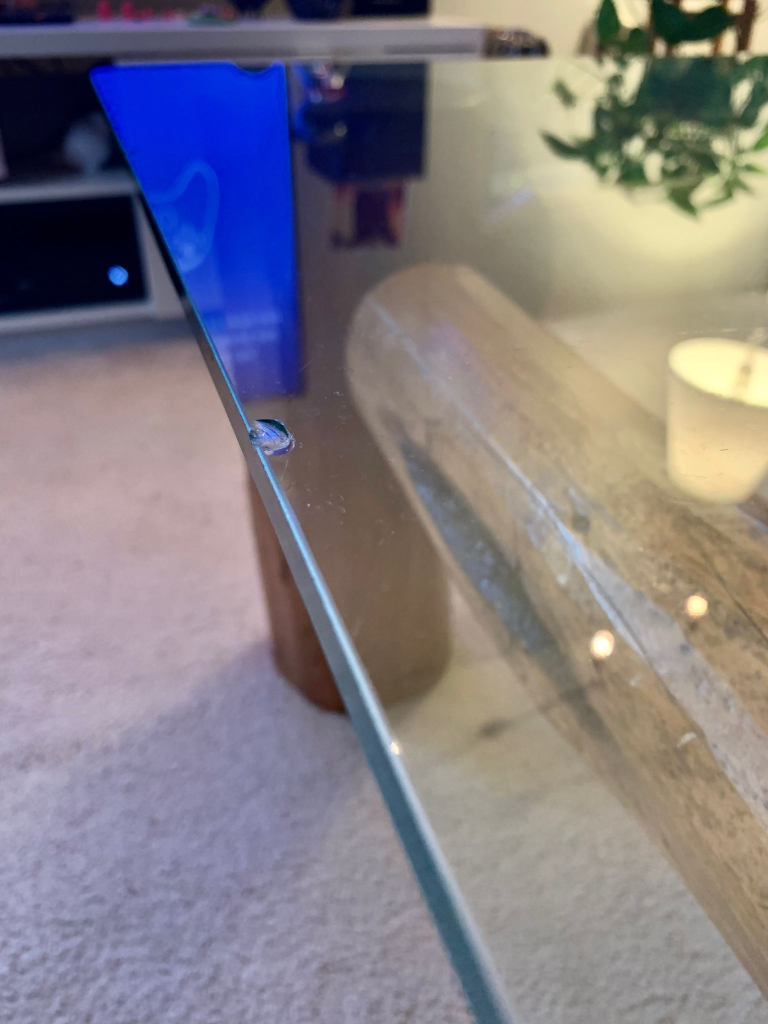 Rustic Oak Coffee Table with Glass Top image indicator(9)