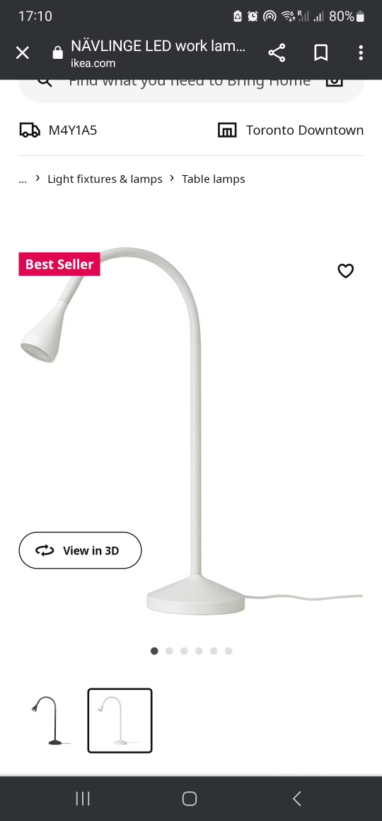 IKEA LED table lamp