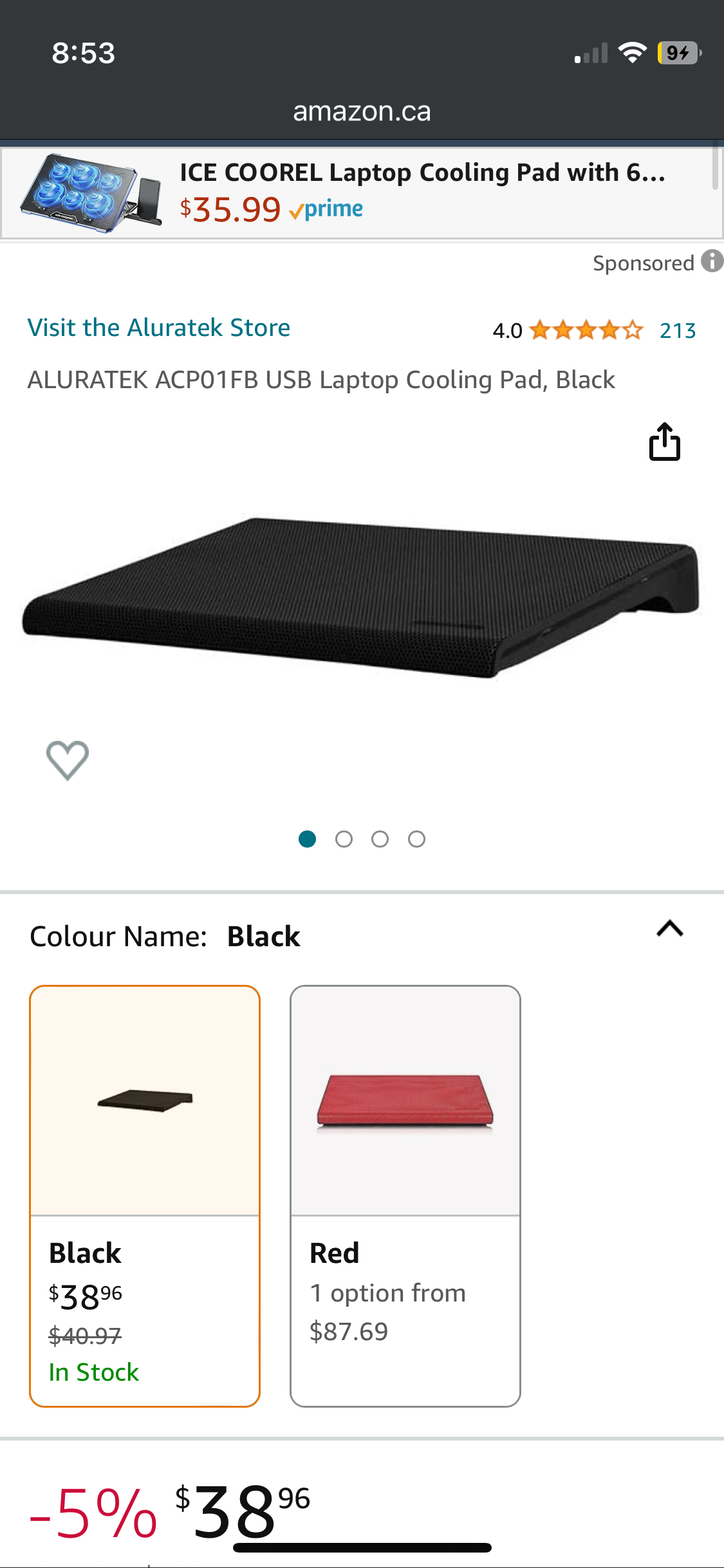 Laptop cooling pad - photo 3