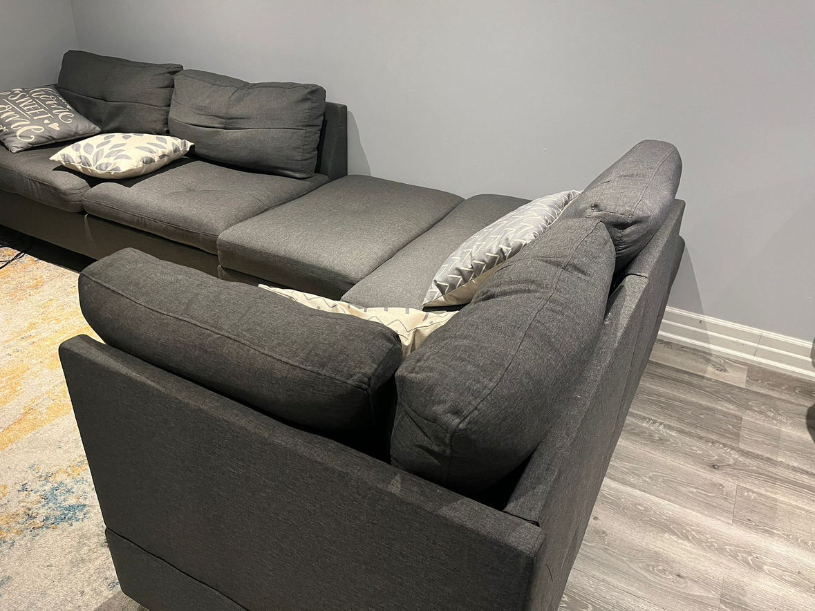 Burkhalter Sofa & Chaise w/Ottoman. - photo 2