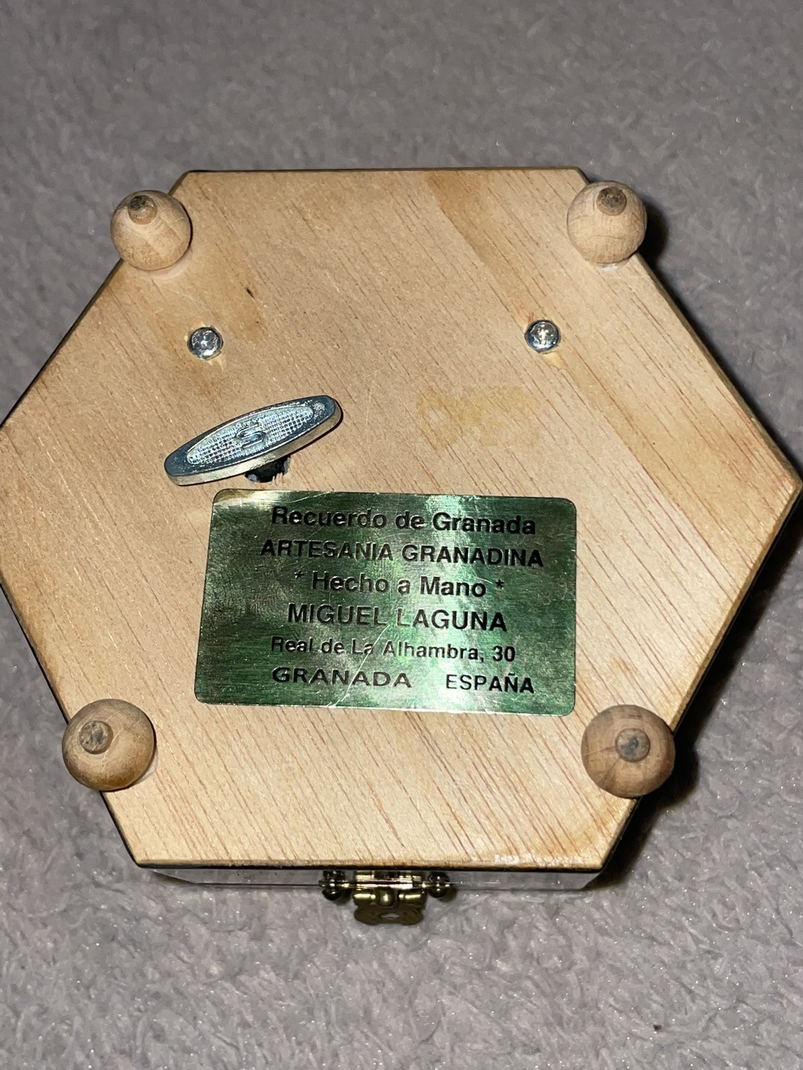 Vintage inlaid mirrored music box image indicator(3)