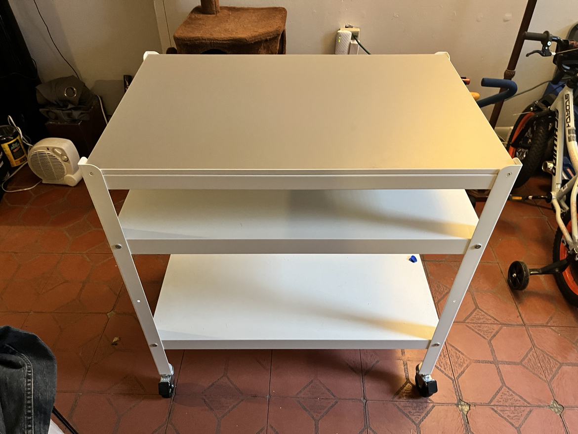 BROR Utility cart, white, 33 1/2x21 5/8 " - photo 5