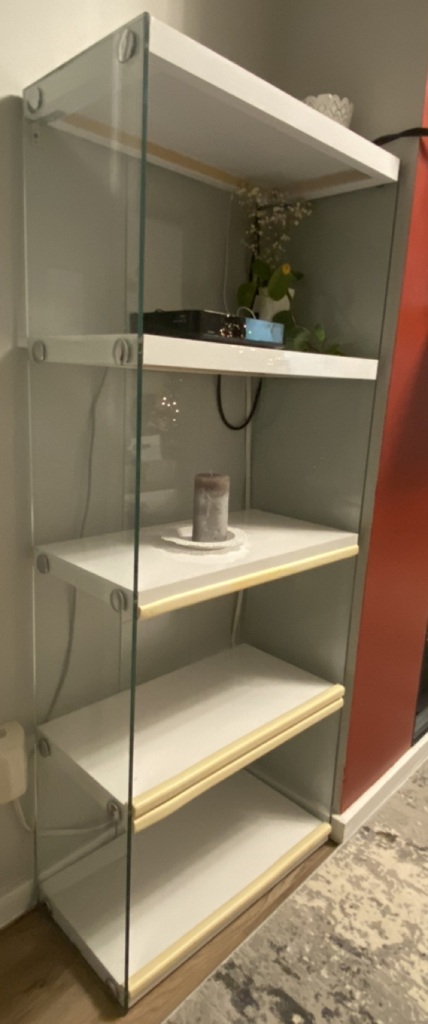 Beautiful White contemporary shelf image indicator(2)