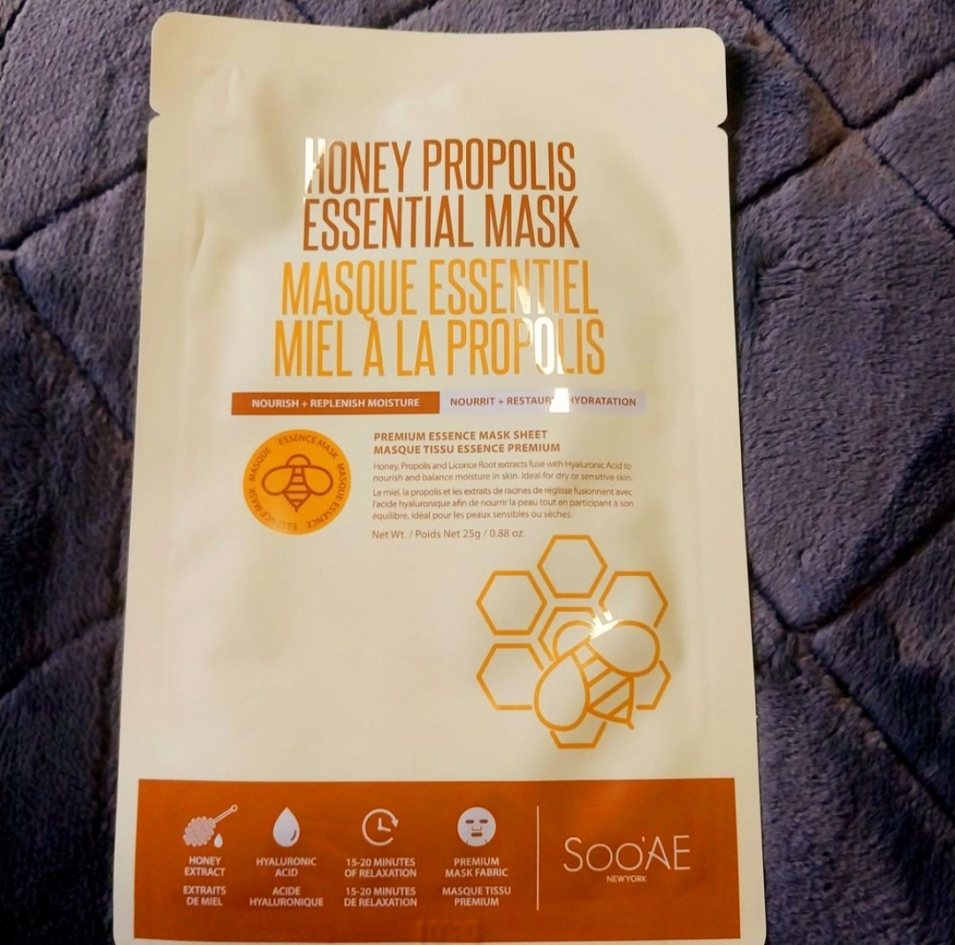 SOO'AE Honey Propolis facial masks 12 pack
